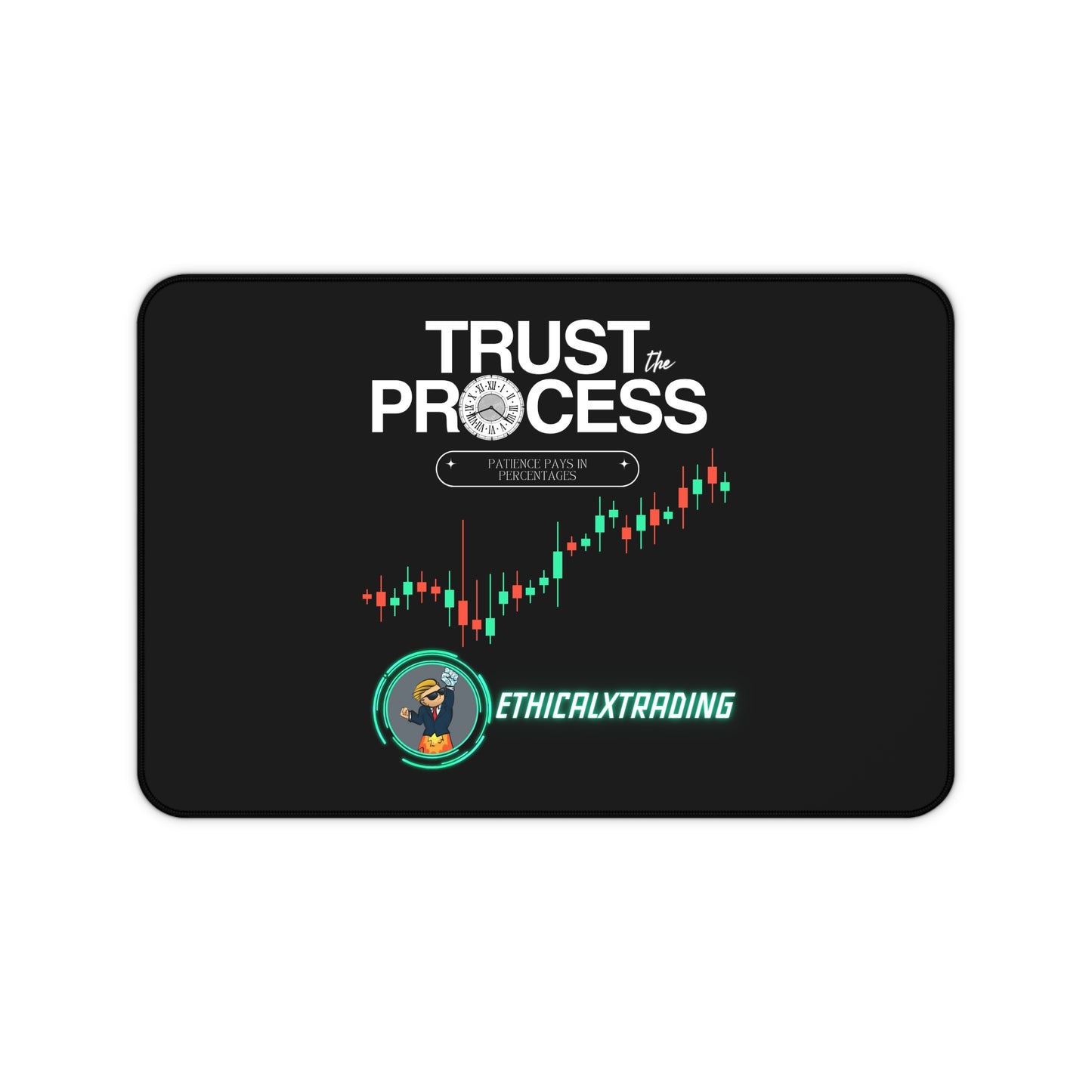 Inspirational Desk Mat - 'Trust the Process' for Traders