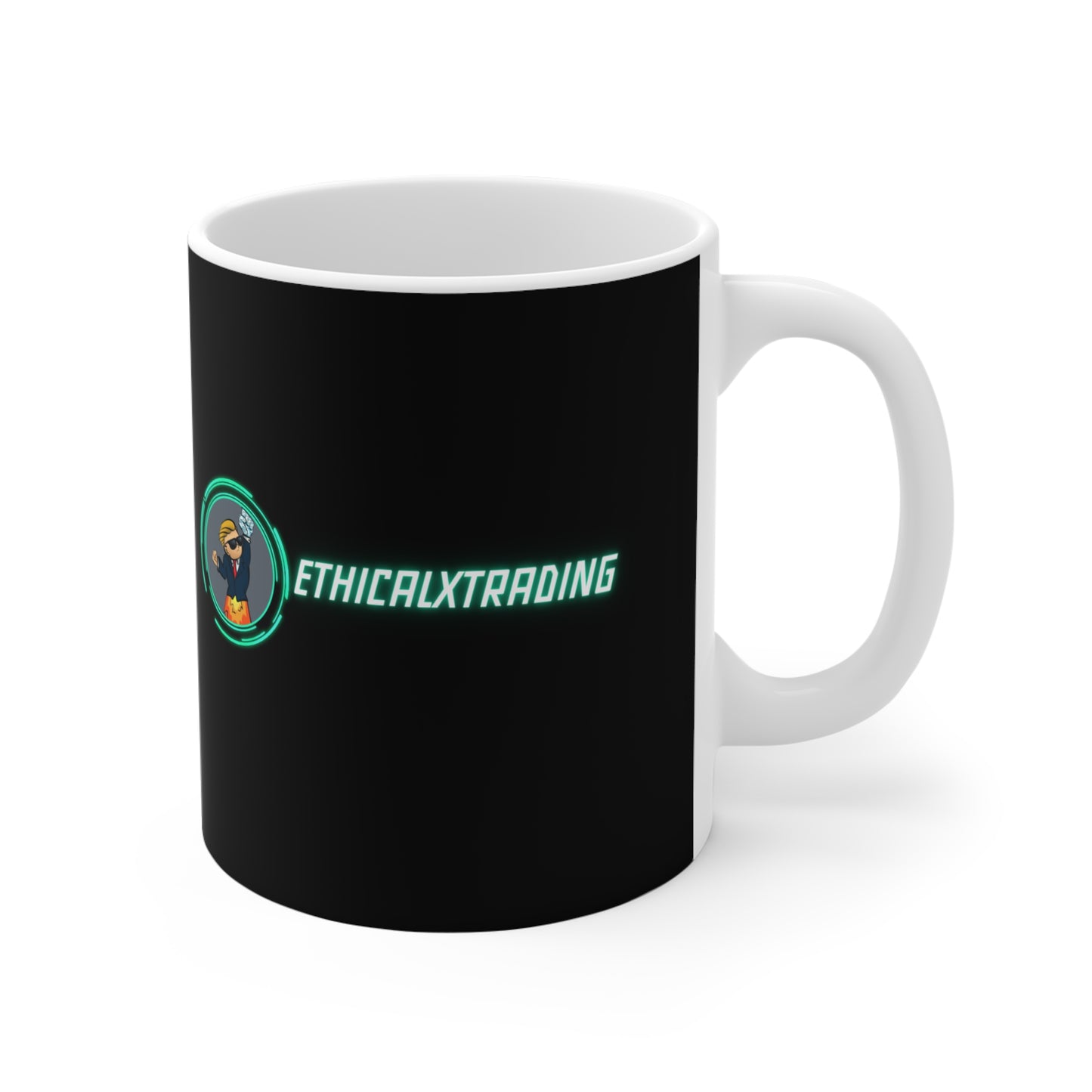 I Turn Coffee Into Trading Gains Mug - 11oz Black Coffee Cup for Traders