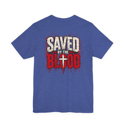 Saved by the Blood T-Shirt — Christian Faith Cross Graphic Tee