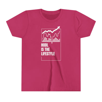 HODL is the Lifestyle Youth Short Sleeve Tee