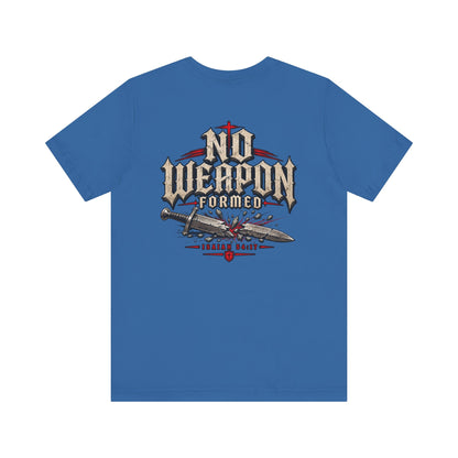 No Weapon Formed Tee — Christian Faith Graphic T-Shirt