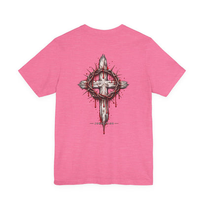 Christian Cross T-Shirt — Crown of Thorns Blood Drip Graphic Tee