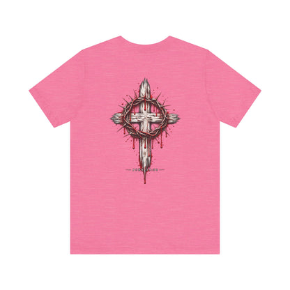 Christian Cross T-Shirt — Crown of Thorns Blood Drip Graphic Tee