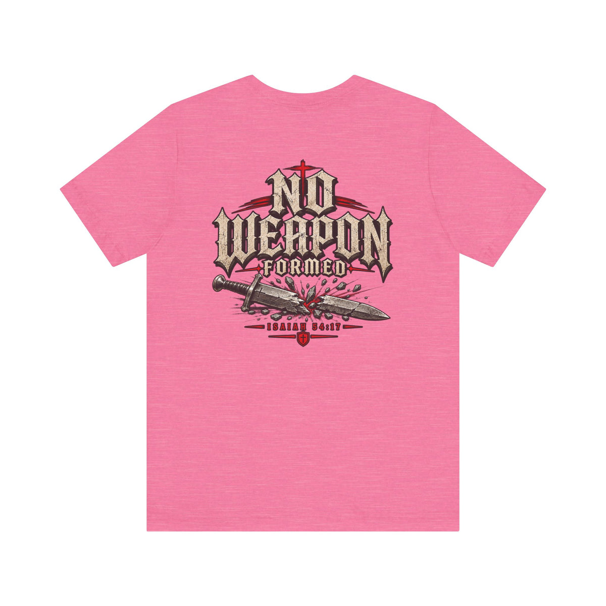 No Weapon Formed Tee — Christian Faith Graphic T-Shirt