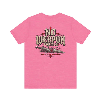 No Weapon Formed Tee — Christian Faith Graphic T-Shirt