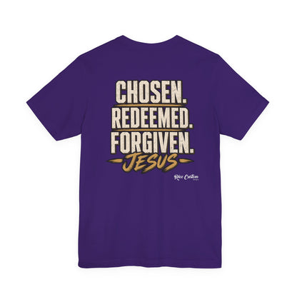 Chosen. Redeemed. Forgiven. - Christian Graphic Tee