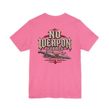 No Weapon Formed Tee — Christian Faith Graphic T-Shirt