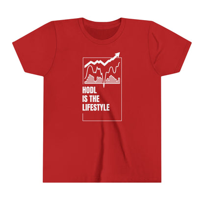 HODL is the Lifestyle Youth Short Sleeve Tee