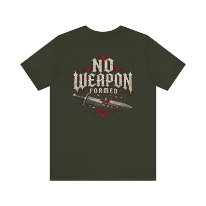 No Weapon Formed Tee — Christian Faith Graphic T-Shirt